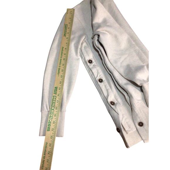 St John's Bay Sweatshirt Side Buttons Womens S Tunic Crewneck Cotton Blend - Picture 7 of 7